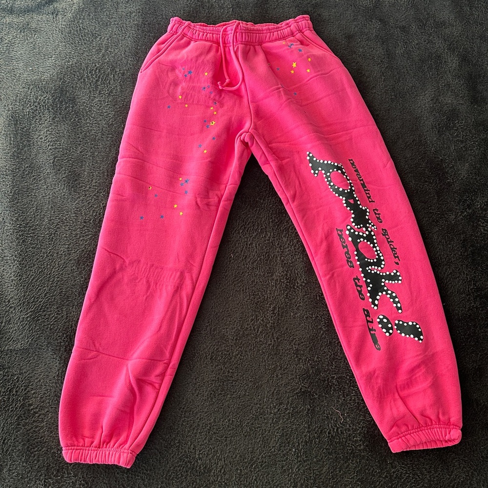 Sp5der P*NK Sweatpants Pink || Size Small || Brand New condition